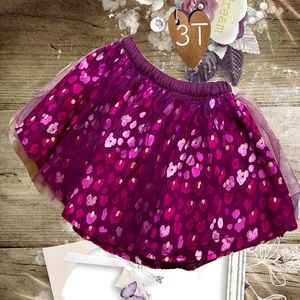 3T Purple Leopard Dreamy mesh skirt